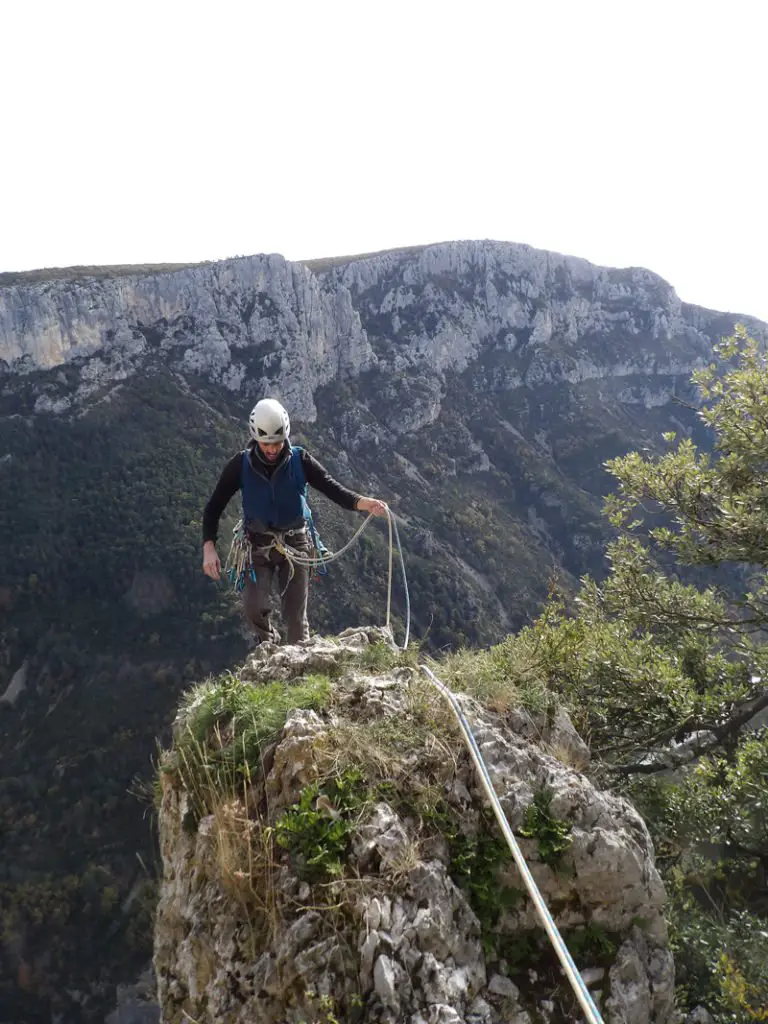 Arrivé sur la vire Médiane