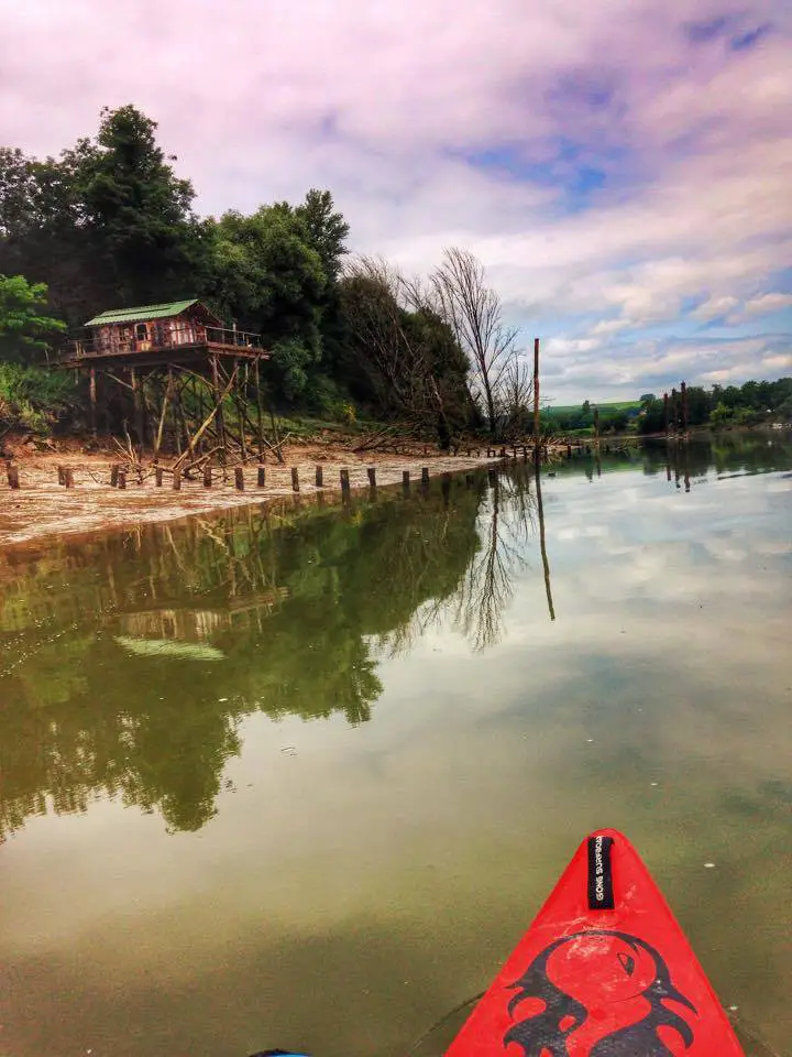 Cabane de pécheurs sur La Garonne