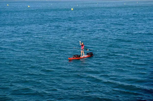 Départ de la mer méditerranée en Stand up paddle