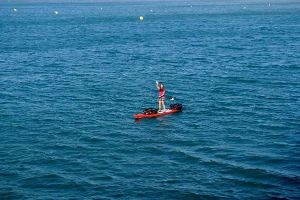Départ de la mer méditerranée en Stand up paddle Départ de la mer méditerranée en Stand up paddle