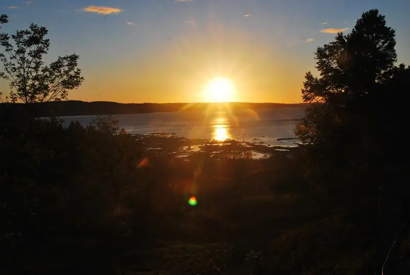 La journée se termine sur le fjord