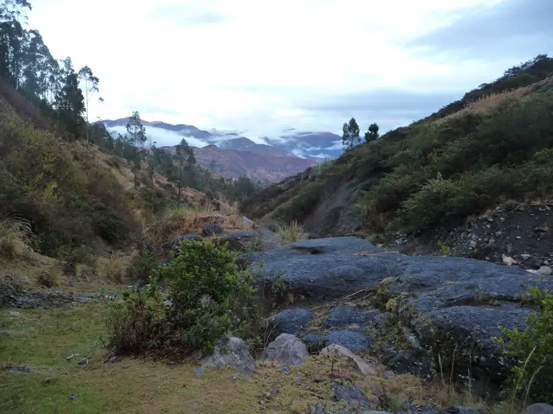 emplacement de notre 1er bivouac, à 3200m