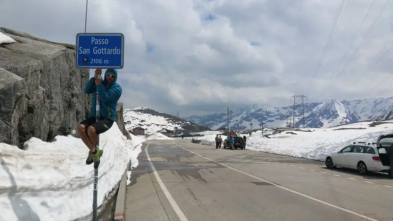 Après l’Oberalppass, passage du Passo San Gottardo