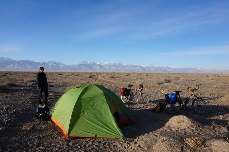 bivouac entre Jiayuguan et Zhangye