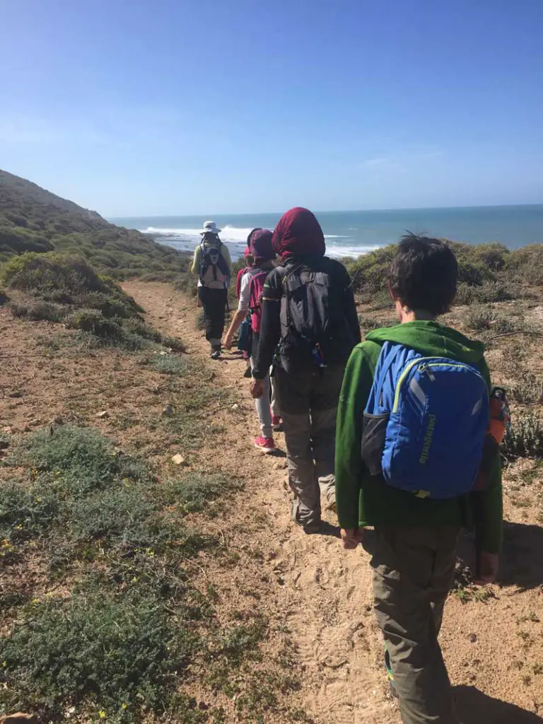 depart pour notre 3 eme jours de randonnée entre Essaouira et Agadir sur la côte atlantique Marocaine