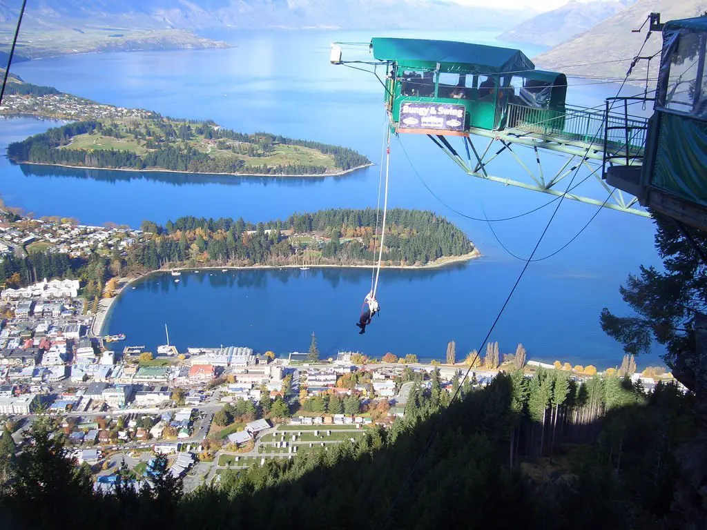 Ledge Bungy, Queenstown en Nouvelle-Zelande