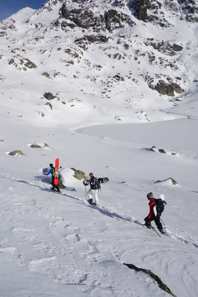 Sam à la Trace au-dessus du second lac