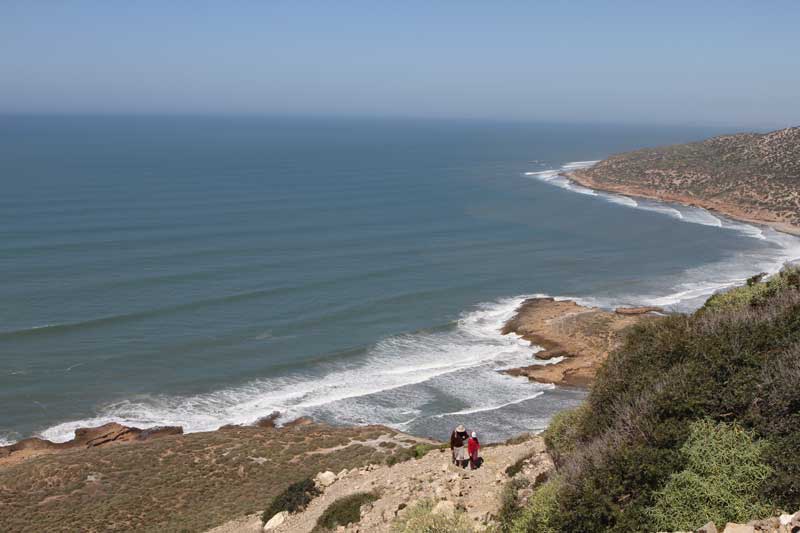 vue sur notre itinéraire du 4 eme jour de marche au Maroc