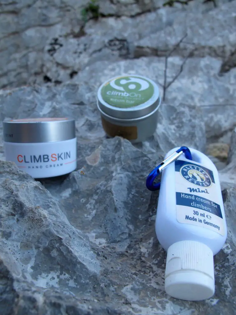 Test Crèmes pour mains de grimpeurs Test Crèmes pour mains de grimpeurs