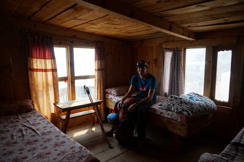 chambre à Ghyaru durant notre trekking au Népal
