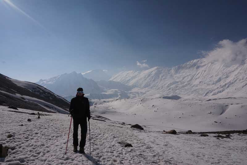 Au dessus du Lac Tilicho (4949m) au Népal