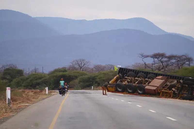 camion retourné après Mtandika