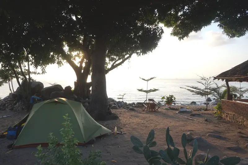 camping à Chilumba au bord du lac