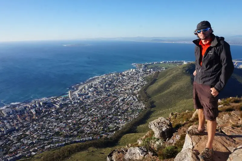 Vue sur Capetown ouest depuis le Lion