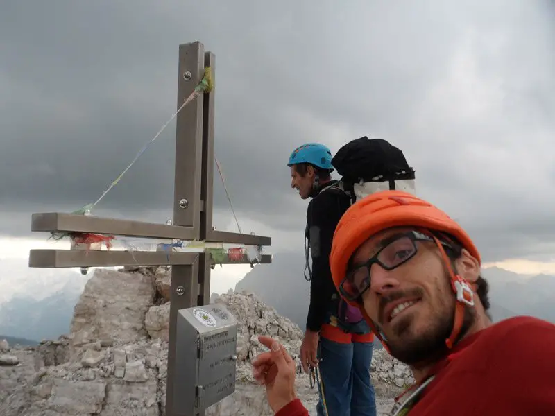 Le sommet de la Cima Ovest, big walls dans les Dolomites​