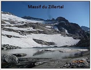 Massif du Zillertal durant notre randonnée sur la via alpina