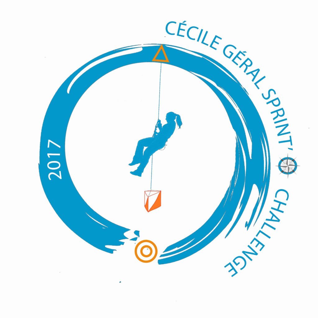 Philippe Geral présente le logo de la Cecile GERAL Sprint CHallenge 2017