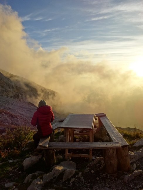 Allez patiennnnnce, demain matin il fera bon durant notre séjour grimpe dans les Aravis