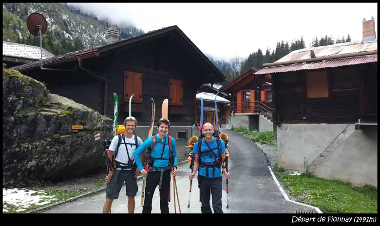 départ de Fionnay en ski de rando