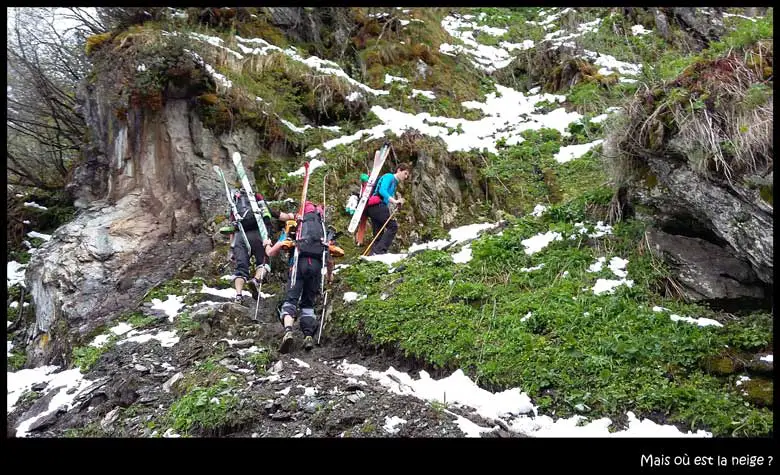 recherche de la neige pour le grand Combin