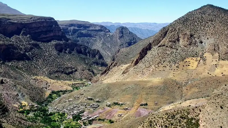 Le village de Taghia, grimpe Taghia Maroc