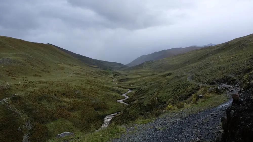 Paysage des steppes, randonnée au Pérou