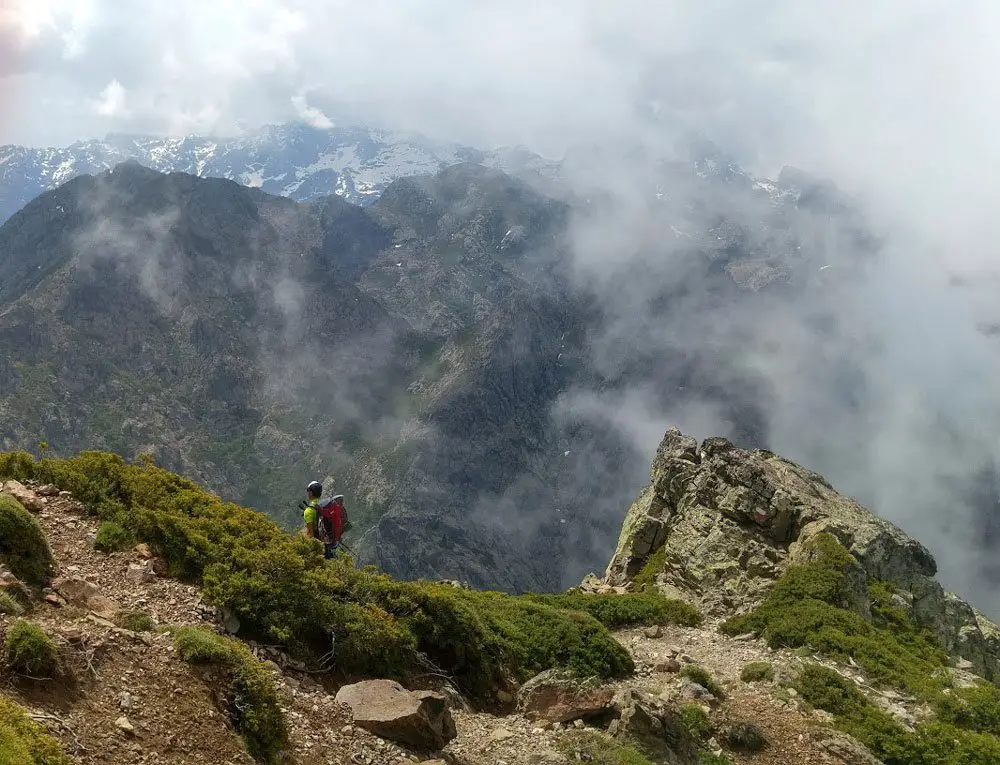 1-Vue-depuis-la-Bocca-di-Pisciaghia, randonnée en Corse GR20