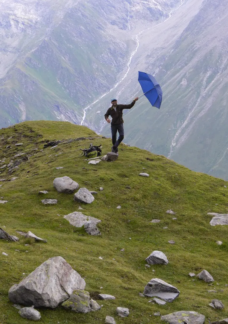 Le parapluie, notre meilleur ami à Grossglockner