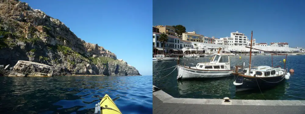 Roadbook Kayak sur les eaux turquoise de la côte sud voyage à Minorque