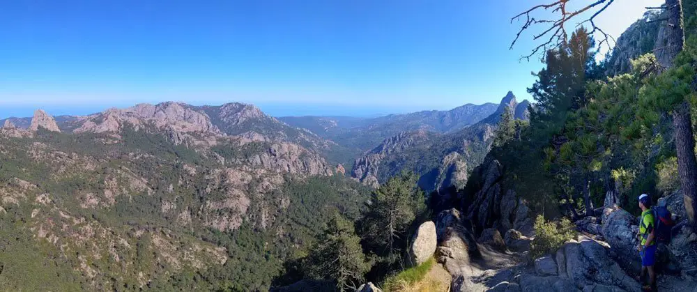 27-Les-Aiguilles-du-Massif-de-San-Martinu, randonnée en Corse GR20