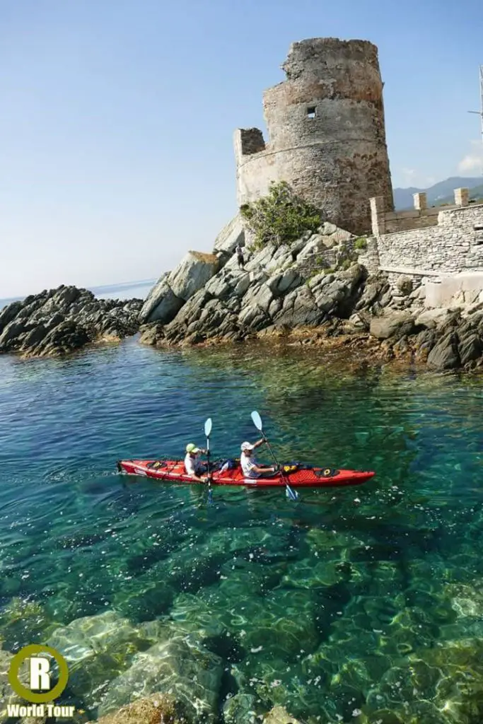 Figure 20 - Étape 2, sections de kayak corsica raid aventure