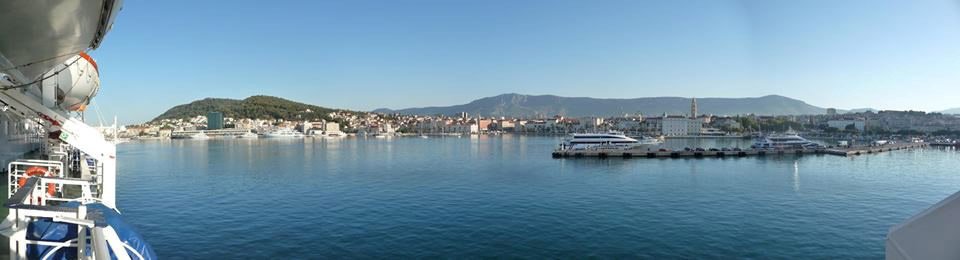 Arrivée à Split au petit matin en ferry