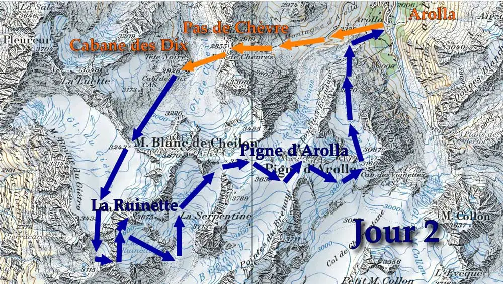 6, ski de randonnée dans les alpes