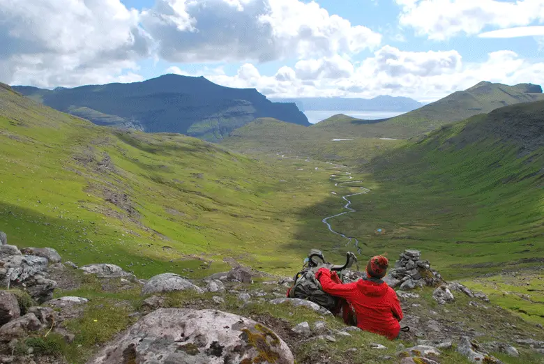  Vue depuis le col entre Saksun et Tjornuvik pendant le séjour sur les Iles Féroé