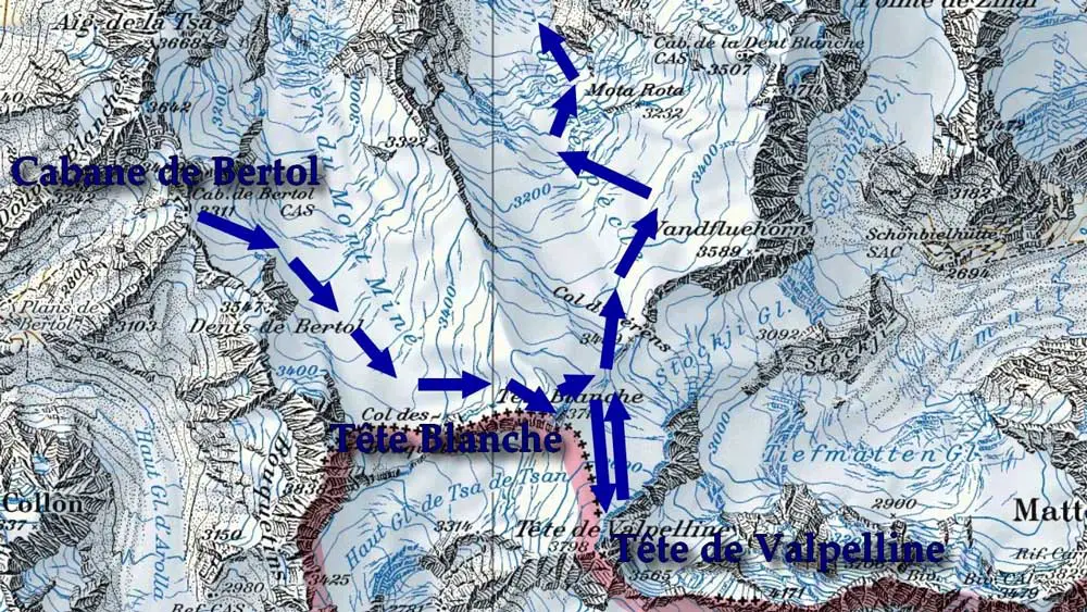 7, ski de randonnée dans les alpes