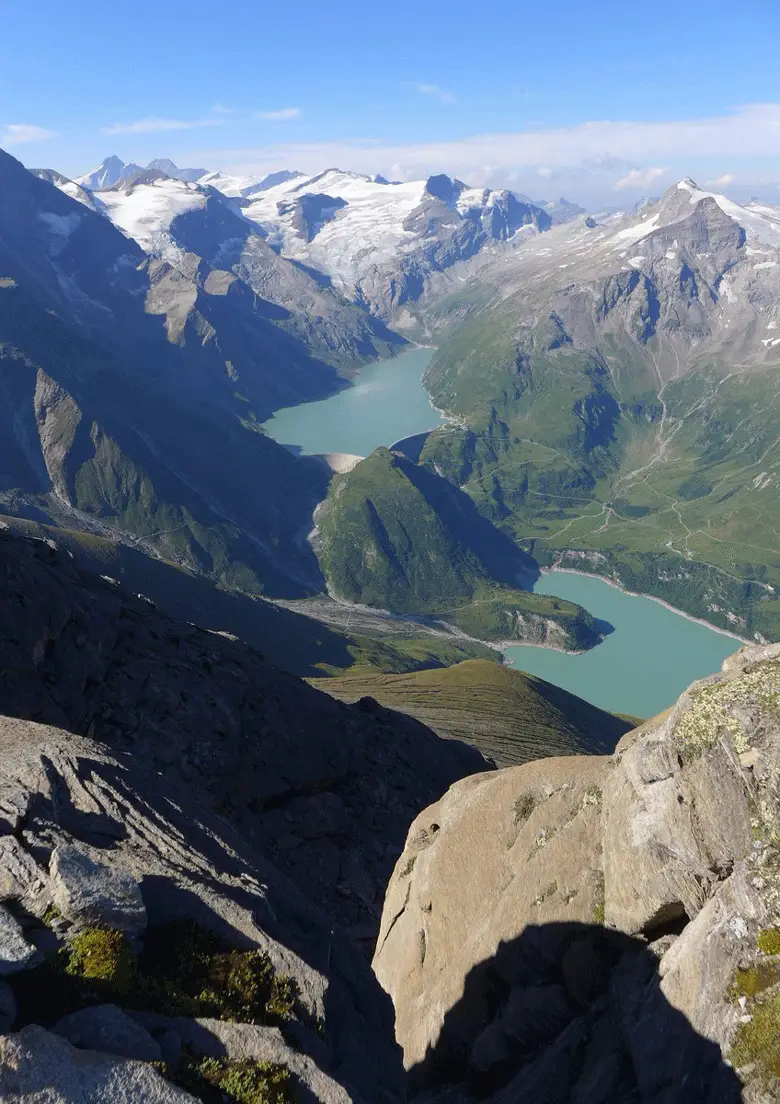 Vue depuis un col lors du trek autour de Grossglockner 