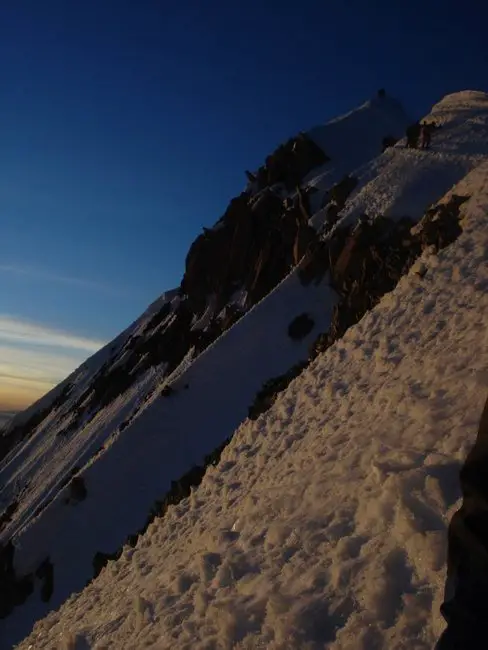 Arrivée au sommet