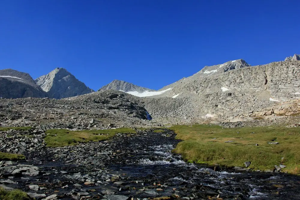 Au centre, Forrester Pass