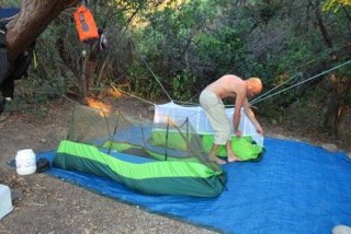 Camp Baie de Focolara, kayak de mer en Corse