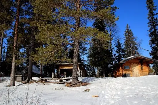 Vu de mon camp en Laponie près du lac Kalix