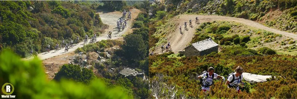 Figure 12 - Étape 1, section 1 VTT, vers les crêtes du Cap corse corsica raid aventure Figure 12 - Étape 1, section 1 VTT, vers les crêtes du Cap corse corsica raid aventure