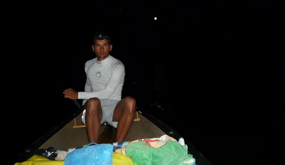 Canoë de nuit sur la Dordogne