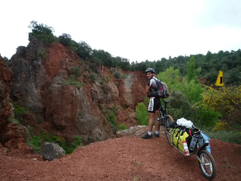 Figure 4 – Premiers kilomètres dans les carrières de bauxite près de Bédarieux