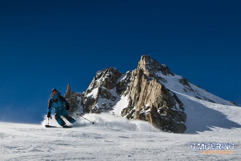 Jour 1 Nono quitte les grands montets pour une descente en ski