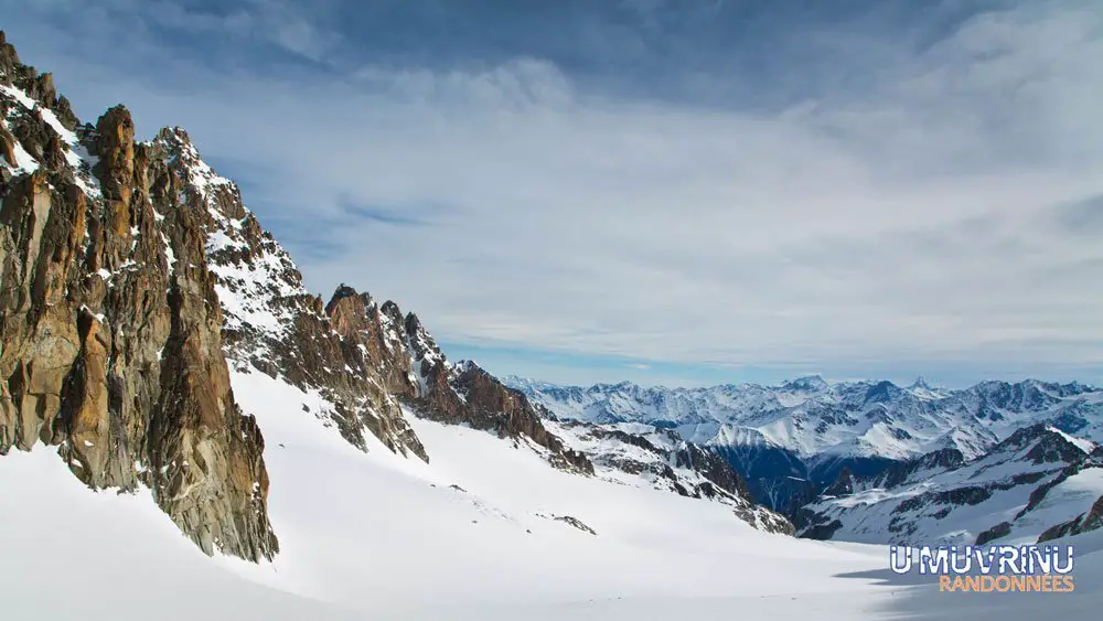 Le glacier de Saleina sur la Haute Route de Cham - Zermatt