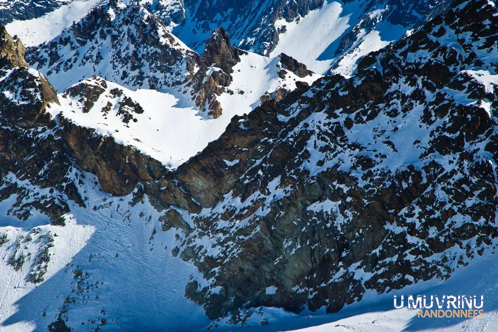 5ème jour de l'itinéraire de la Haute Route de Chamonix Zermatt, avec le pas des chèvres