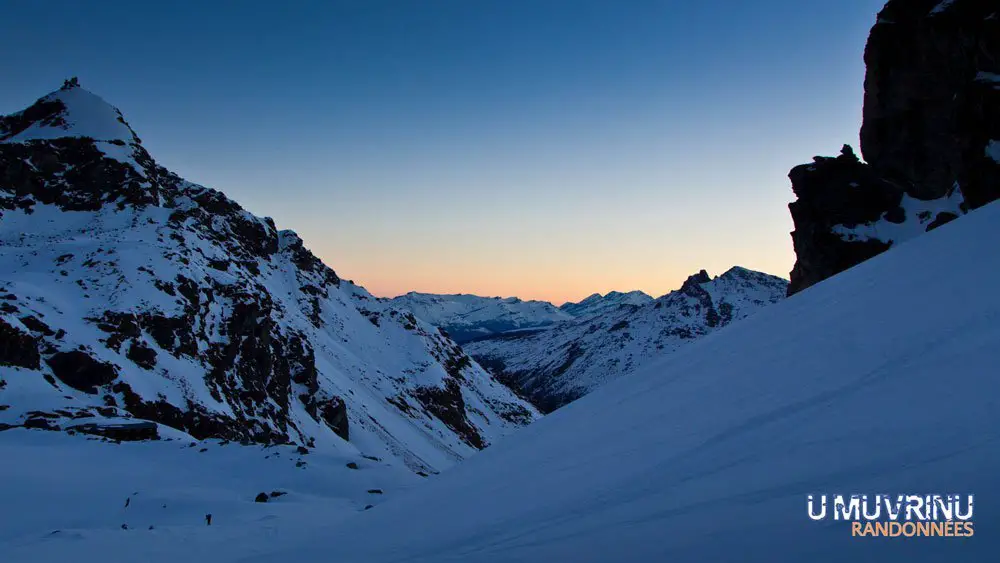 L'itinéraire de la Haute Route sur le jour 4 avec la montée au col des Roux