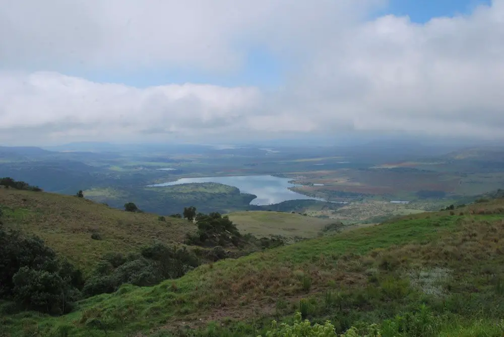 La-fin, grande randonnée au parc Drakensberg Afrique du Sud