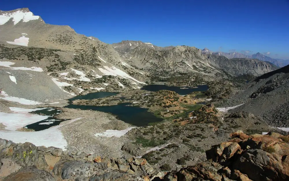 La vue depuis Bishop Pass, lors du Pacific Crest Trail