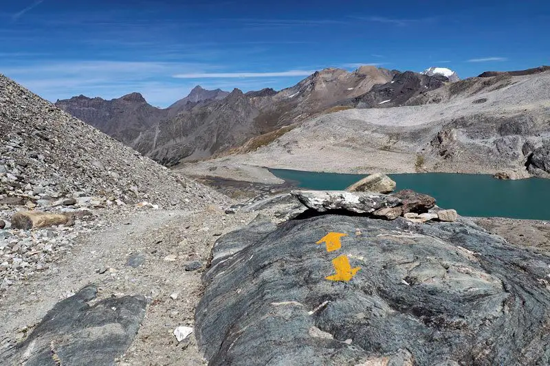 Lac de Goletta dans les alpes italiennes